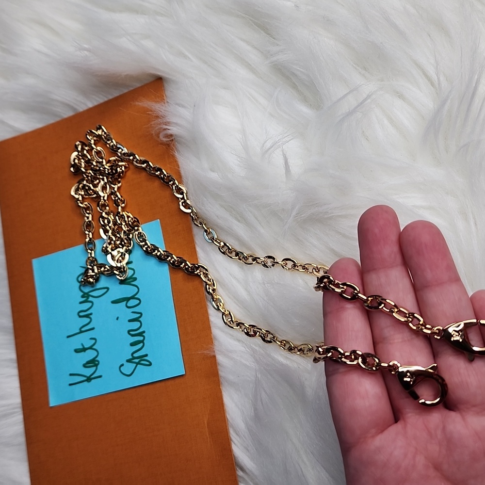 BNEW UNUSED LOUIS VUITTON LV FELICIE GOLD CROSSBODY CHAIN